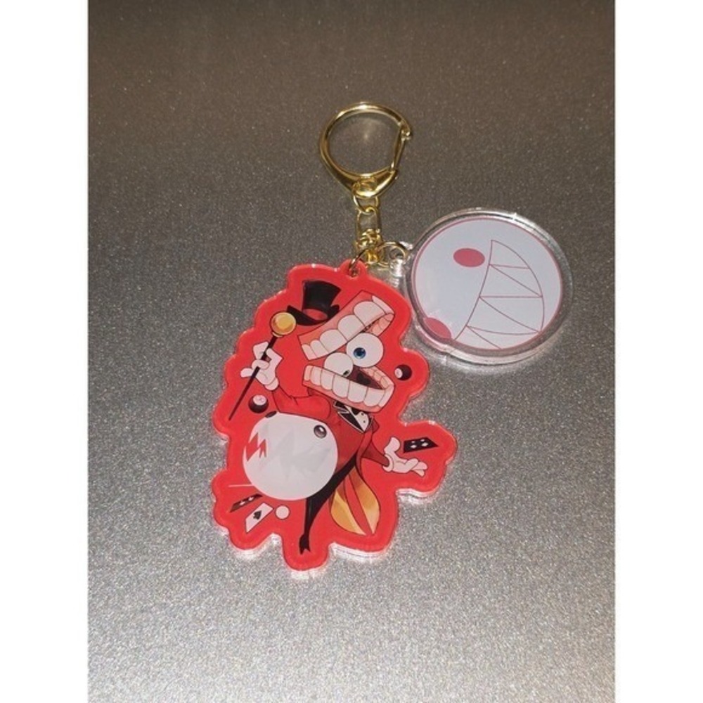 Caine Keychain With Bubble Charm! TADC The Amazing Digital Circus Handmade!